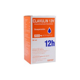 CLAVULIN 12H 600/42.9MG 50MLSUSP