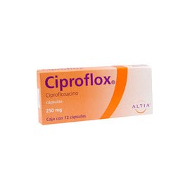 CIPROFLOX 250MG 12 CAPS