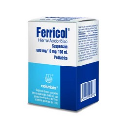 FERRICOL PED 600/10MG SUSP45ML PVO