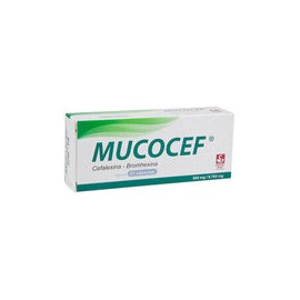 MUCOCEF 500/8.782 MG CAPS 21