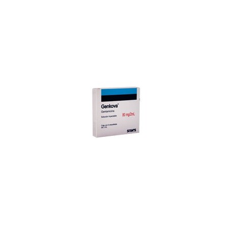 GENKOVA INY. 80 MG. CAJA C/5 AMP. C/2 ML.