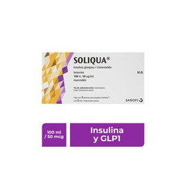 SOLIQUA 100U 50MCG S INY 3X3ML PLUM