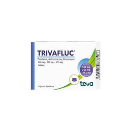 TRIVAFLUC 250/37.5/ 500MG 4 TAB